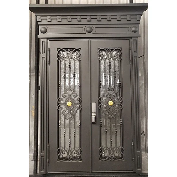 xx-Customization High Quality Front Door Iron Wrought Prices Cast Iron Door Iron Door