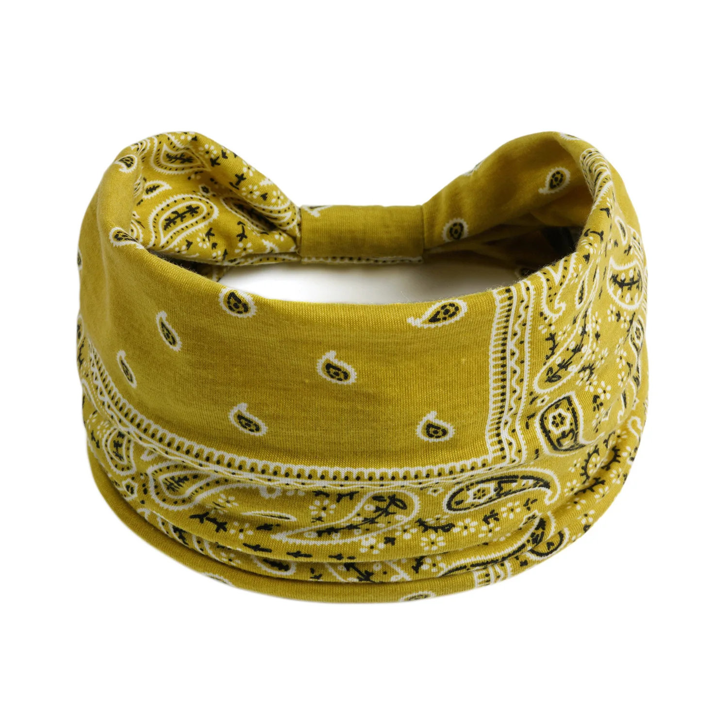 Damen-Stirnband, breit, um das Haar gewickelt, extra großes Kopftuch-Stirnband, für Yoga, Laufen, Schweißabsorption, Sport, elastisches Stirnband – Detail 17
