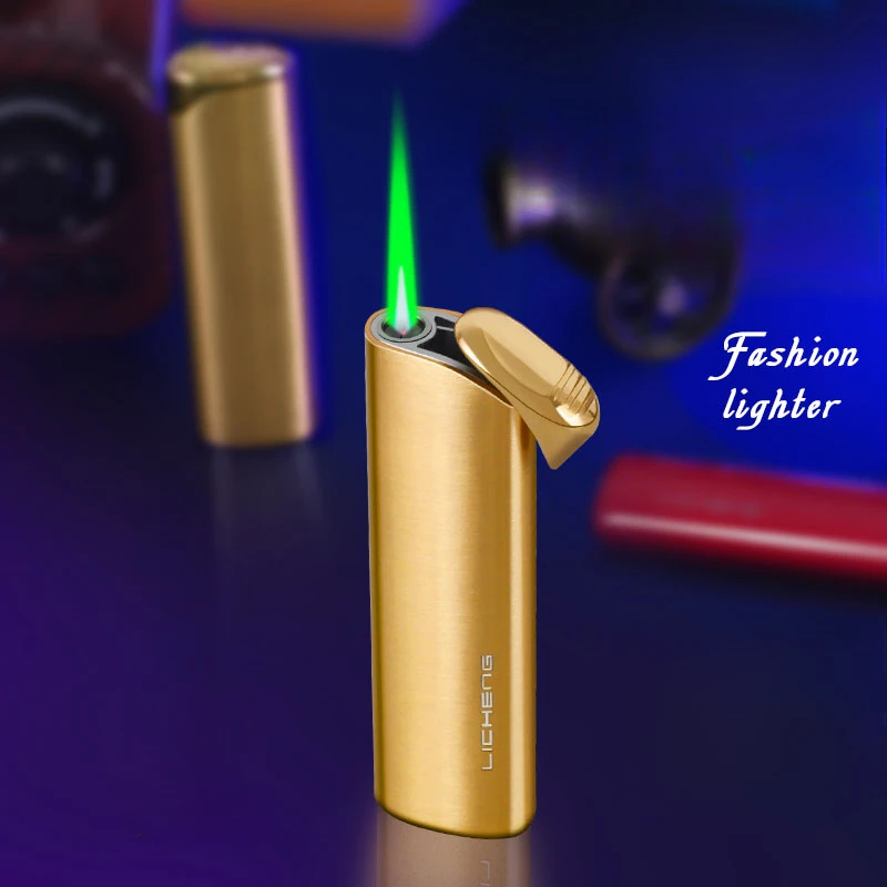 Classic New Metal Windproof Butane Torch Lighter Mini Compact Refillable Lighter Smoking Accessories Wholesale