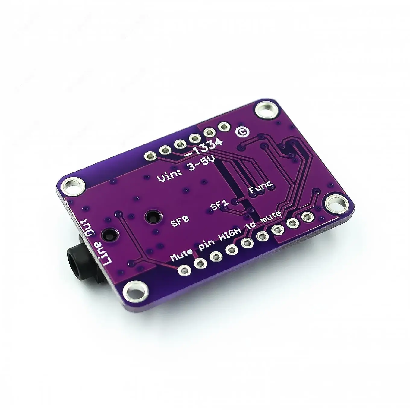 Modulo DAC 1334 scheda modulo Decoder Audio Stereo UDA1334A I2S DAC per Arduino 3.3V - 5V