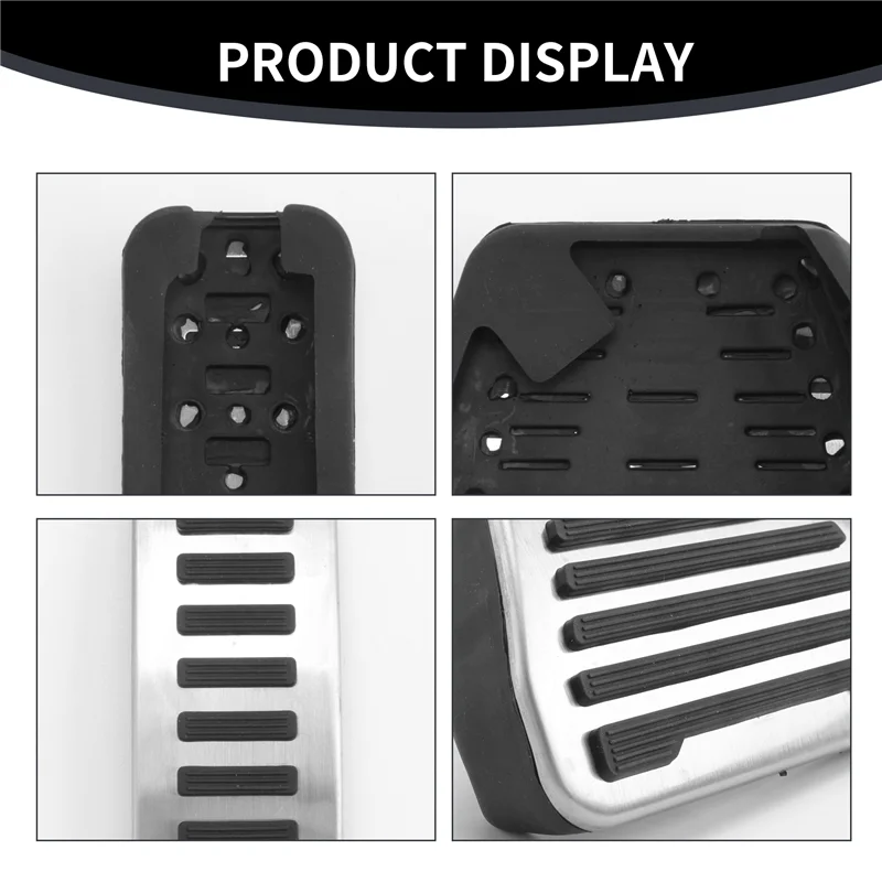 AB56-Car No Drill Anti-Slip Fuel Brake Steel Pads Pedals Cover Accessories For Land Rover Defender 110 2020
