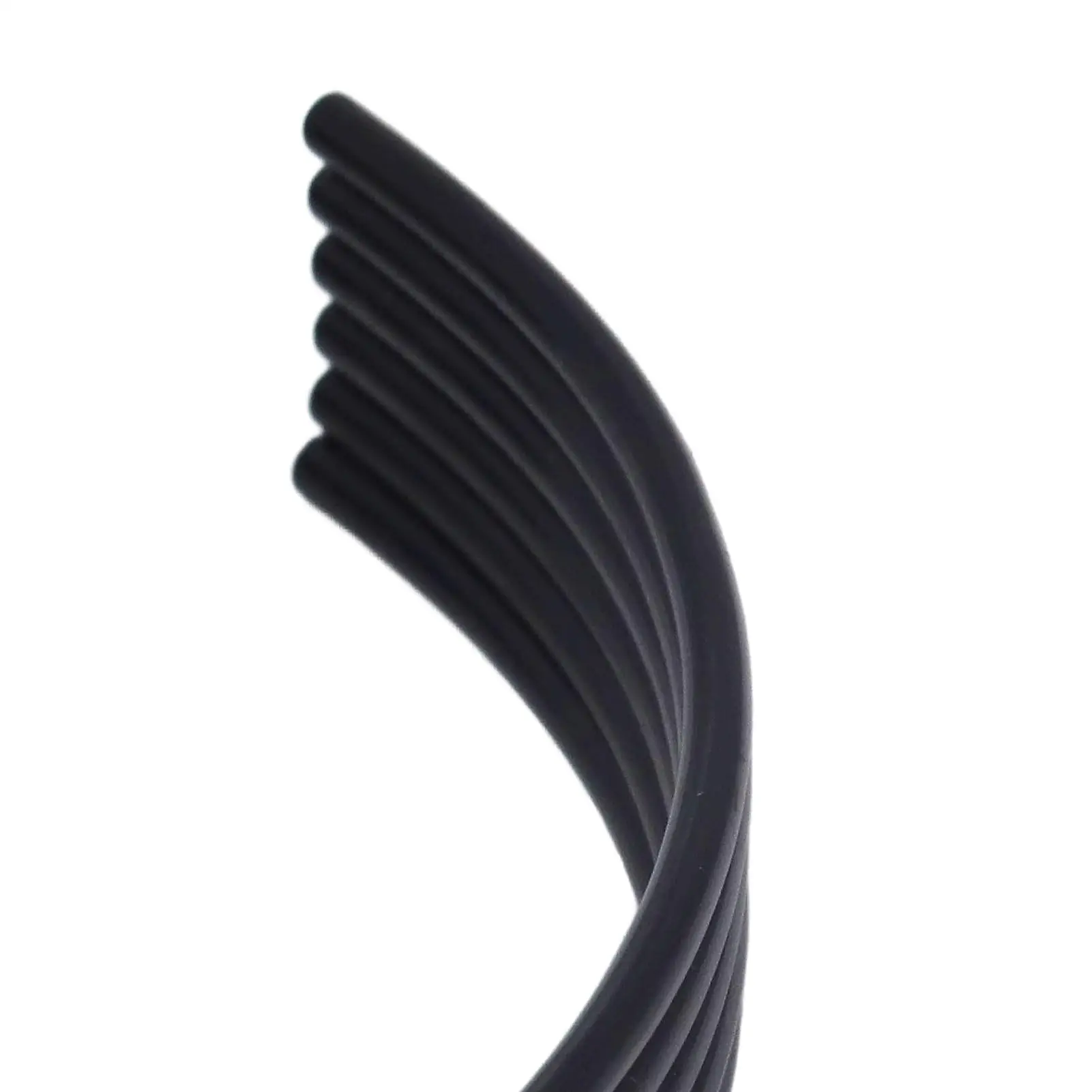 استبدال أنبوب حبر الطابعة بالأشعة فوق البنفسجية المرنة 6 خطوط من راتنج HTPE المضاد للشيخوخة باللون الأسود 3m لمعدات التصوير الفوتوغرافي