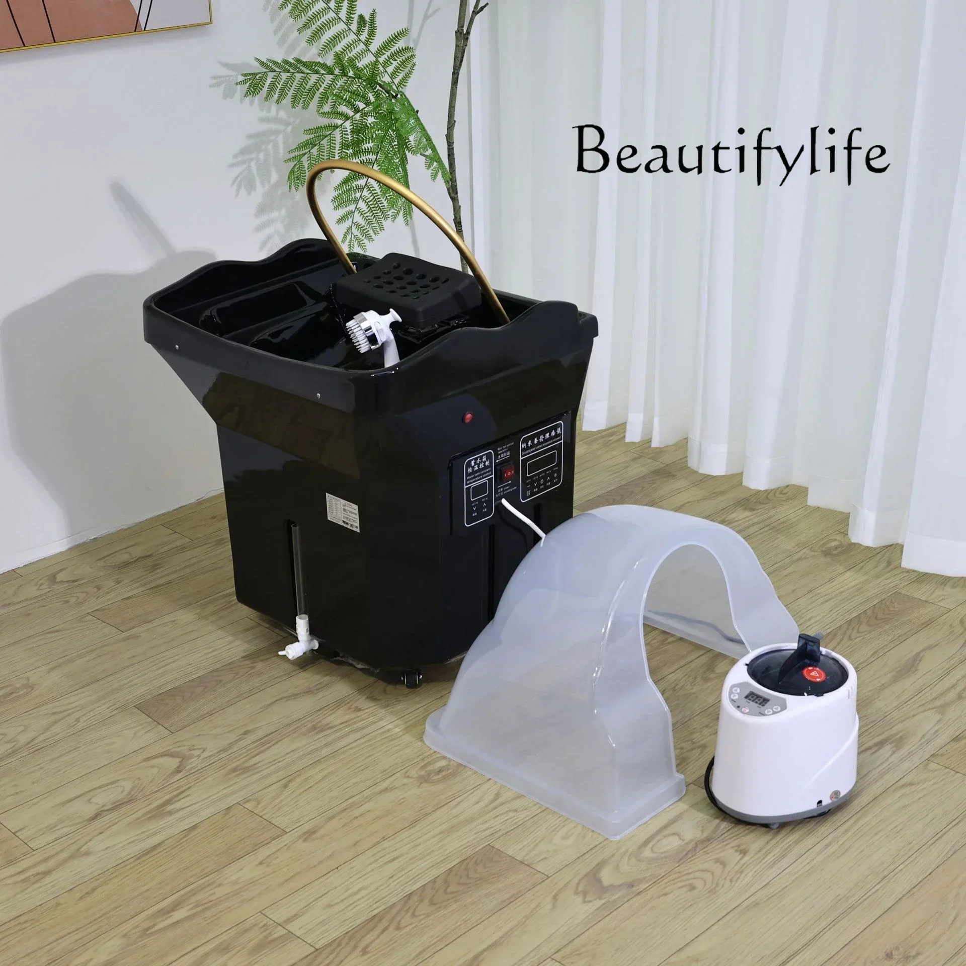 Salón de belleza, champú especial, cama, tratamiento de cabeza, peluquería móvil, instrumento de tratamiento de cabeza de oreja, cama de circulación de agua