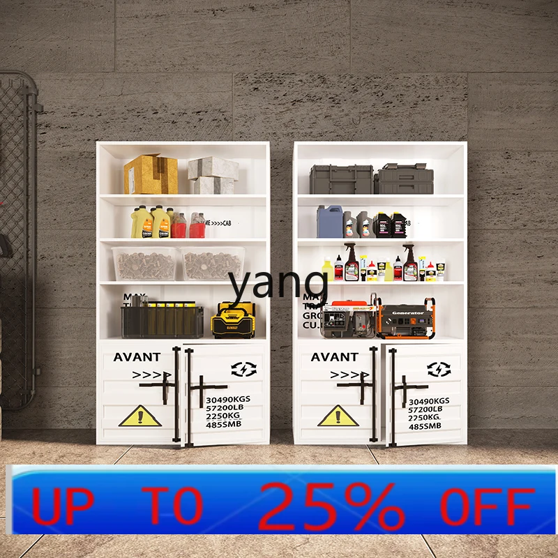 Lhh display cabinet Industrial wind container Commercial wrought iron display glass cabinet