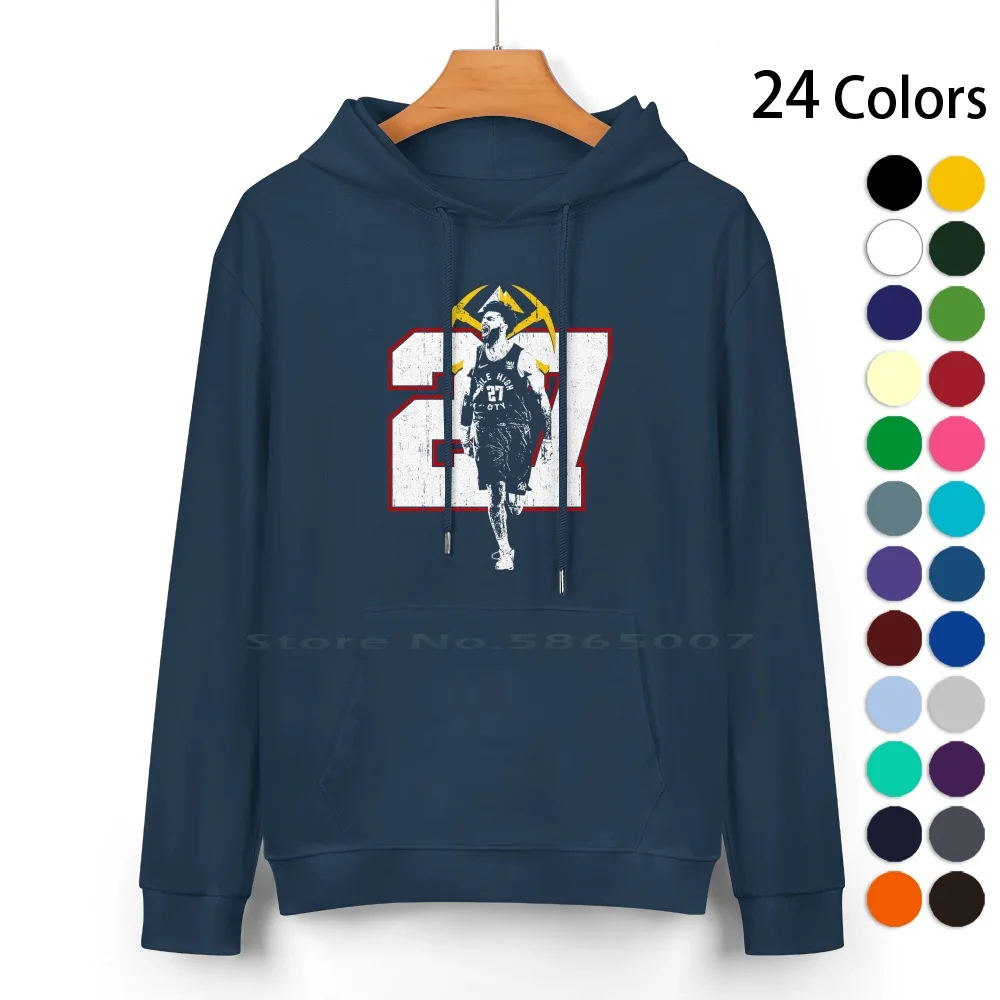 

Murray Pure Cotton Hoodie Sweater 24 Colors Denver Sports Denver Basketball Hoops Nikola Jokic Michael Jr Bball Jamal Murray