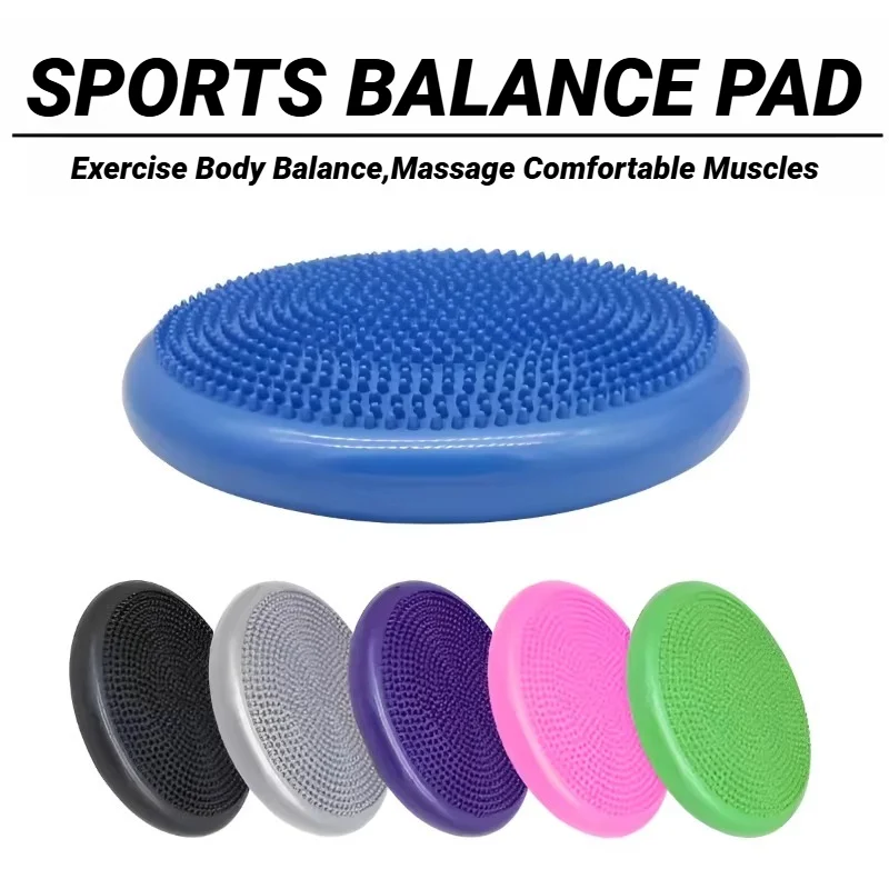 Cojín de equilibrio inflable grueso a prueba de explosiones suave para Yoga masaje entrenamiento almohadilla asiento bola
