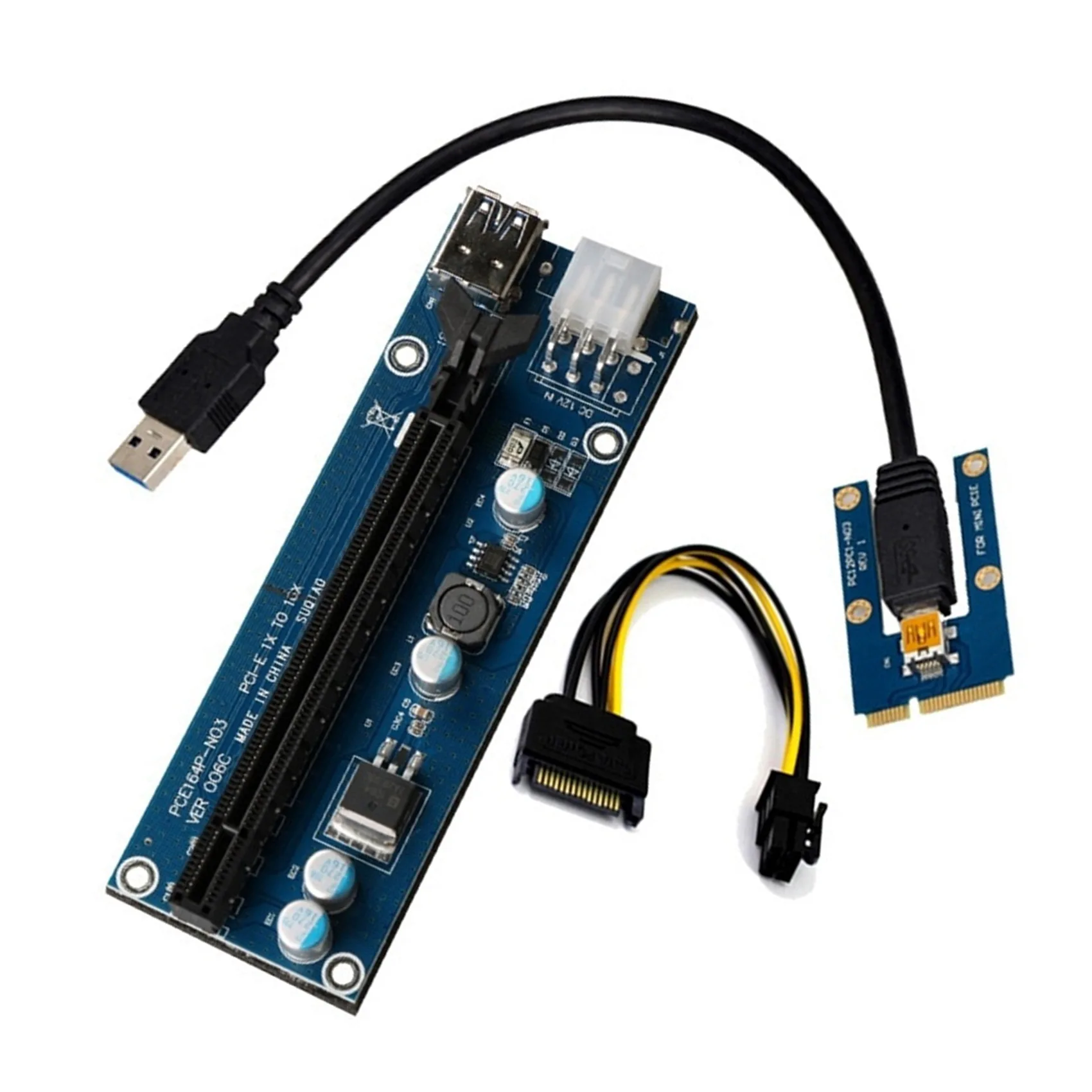 Mini tarjeta gráfica PCIE a PCIE X16, tarjeta de expansión, tarjeta elevadora, PCI Express, adaptador de tarjeta de extensión, Cable de extensión