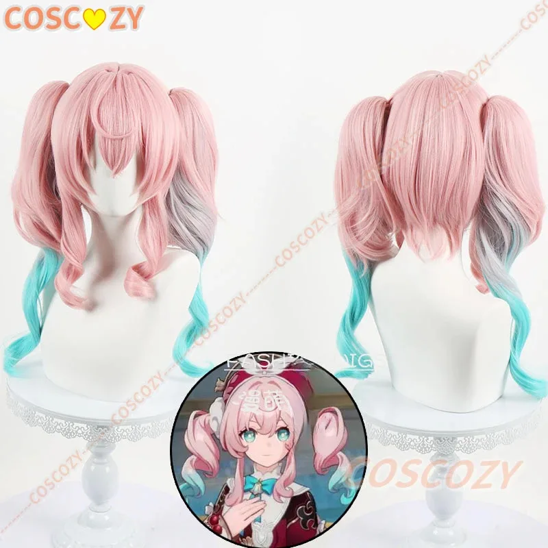 Honkai Star Rail Hyacine Cosplay Costume Dress Wig Headwear Cute Bow Tie Props Full Set Women Girls Party Carnival Clothing Set