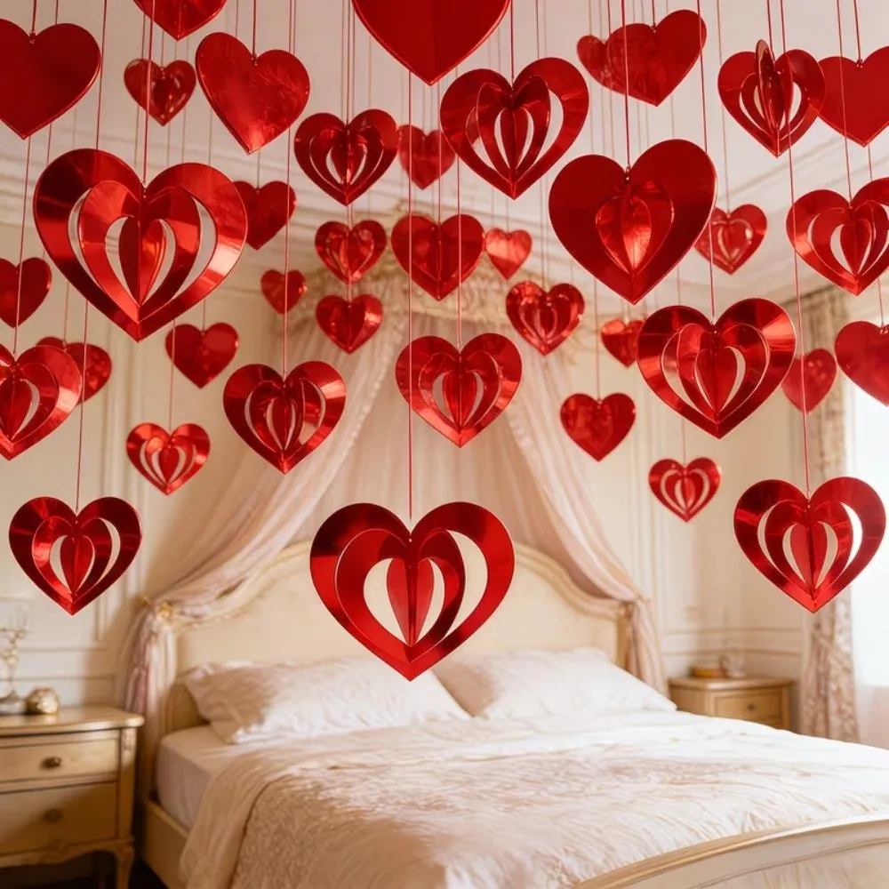 

DIY Sequins Hanging Foil Curtains Hollow Flash Curtains Heart Sequin Rain Curtain Glitter Love Heart Bead Indoor Home Decoration