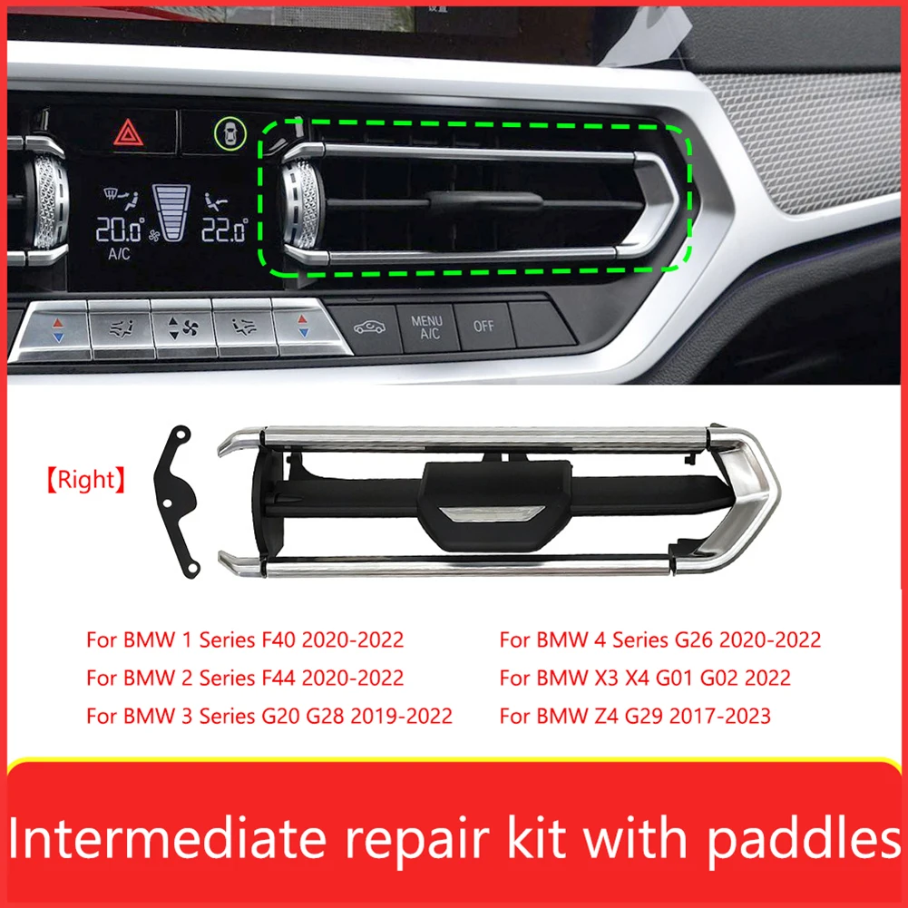 

Car Dashboard Middle Air Vent Grille Outlet Repair Kit 64119855415 Vent Grill Outlet Clip Repair Kit for BMW 2 3 4 Z4 Series G20