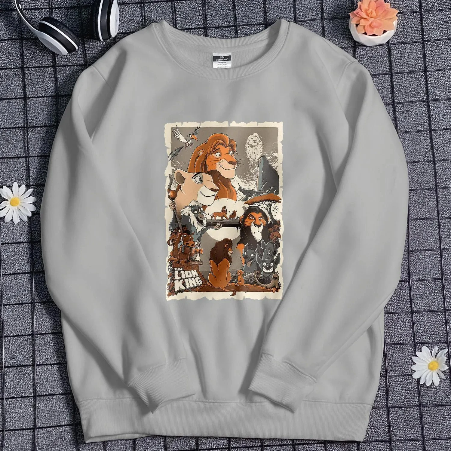 Vêtements de sport Roi Lion, vêtements de sport rétro Roi Lion pour hommes et femmes, pull Hakuna Matata, haut de dessin animé des années 90, vêtements de dessin animé rétro