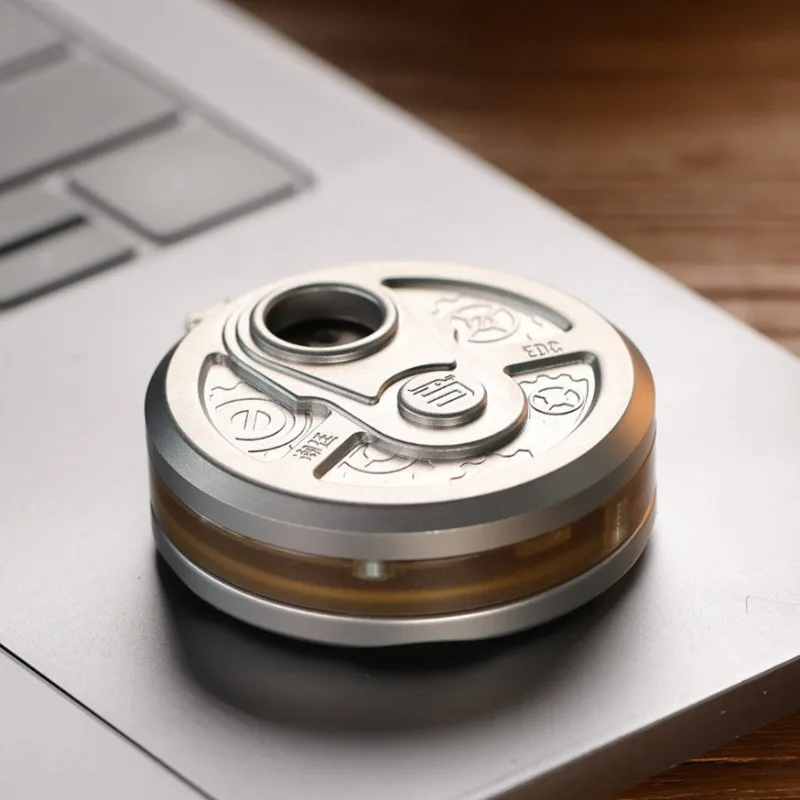 Ruleta de dados, prensa de monedas de empuje magnética, rodillo giratorio, Spinner, placa de empuje, volante de inercia yema del dedo, juguete para aliviar el estrés EDC