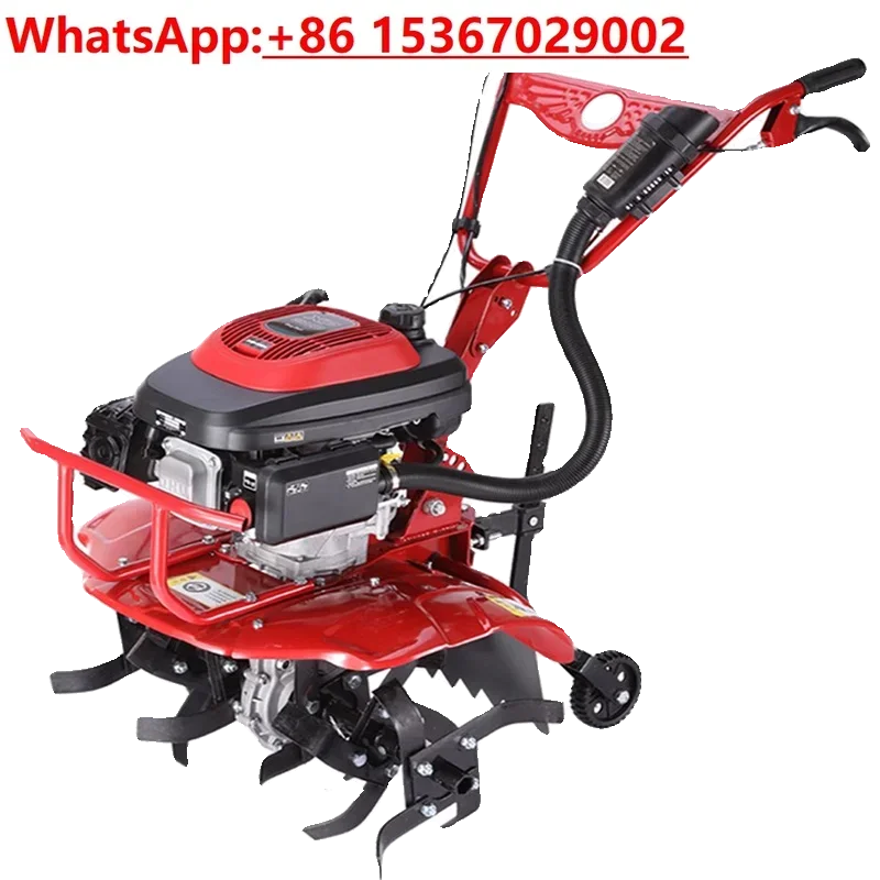 Micro tiller agricultural small  multi-functional rotary/ ditch paddy field plough rake tiller