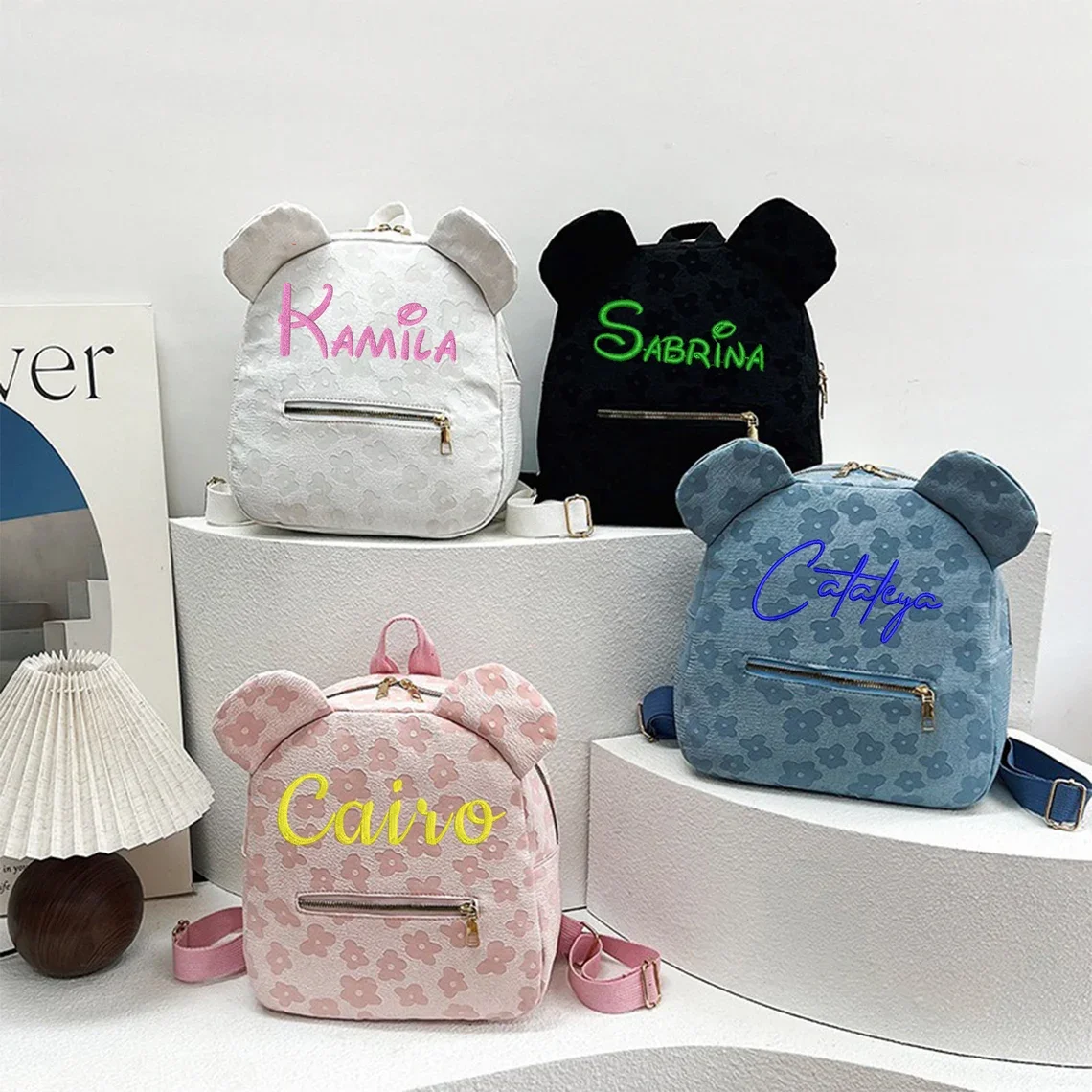 Teddy Bear Backpack Toddler backpack, custom name backpack Embroidered bag Embroidered kids backpack Toddler Backpack Custom nam