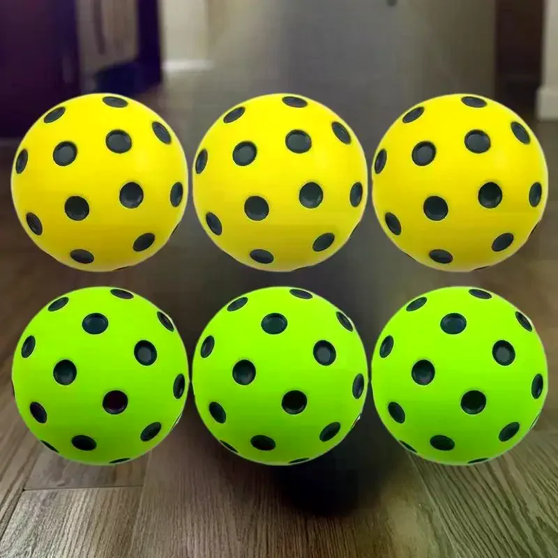 1PC PU Foam Silent Ball for Indoor Pickleball Activities with High Bounce Resistance, Non-Disturbing.