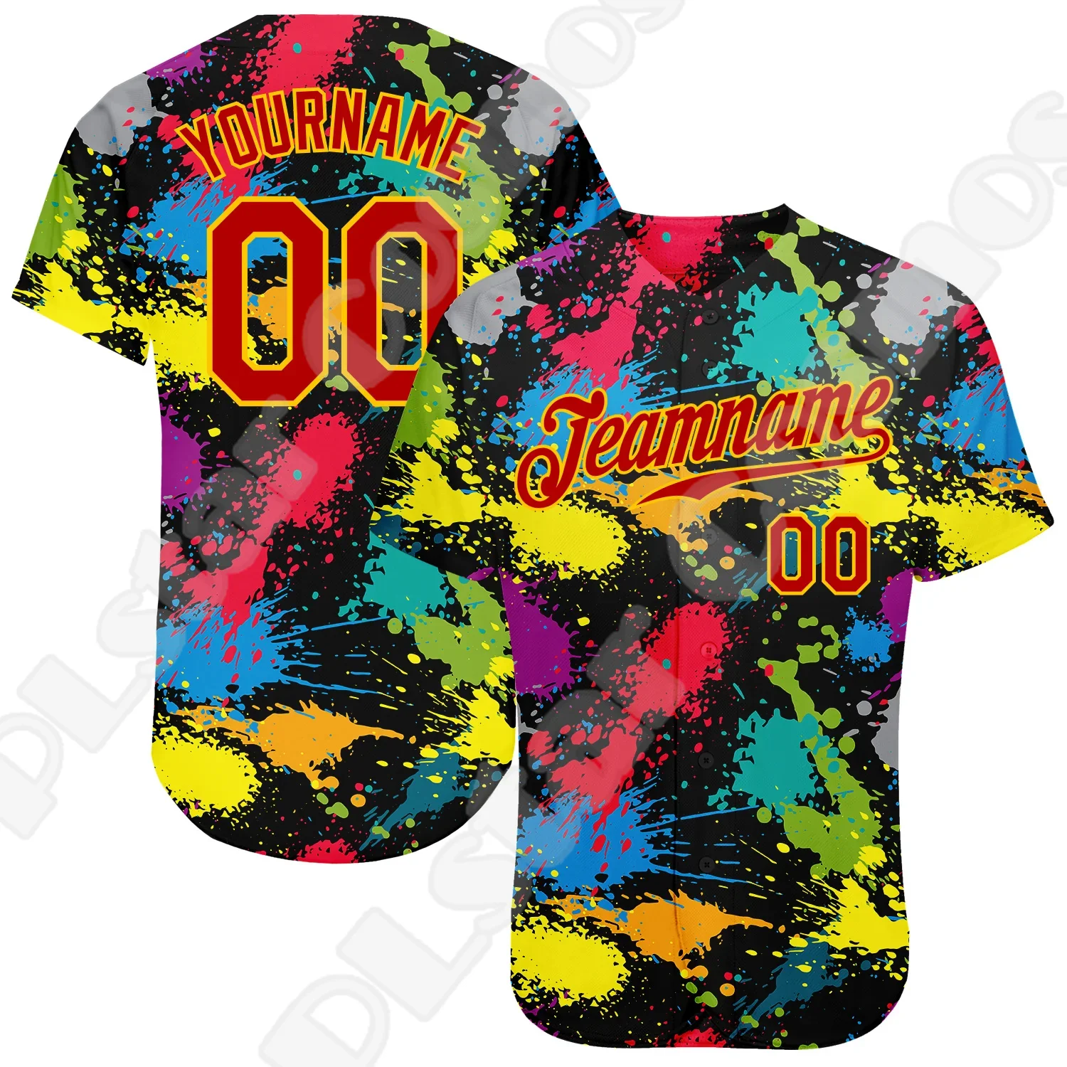 

Custom Name Halloween Skull Dragon Graffiti Gradient Retro Tattoo 3DPrint Summer Casual Harajuku Funny Baseball Shirts Jersey V4