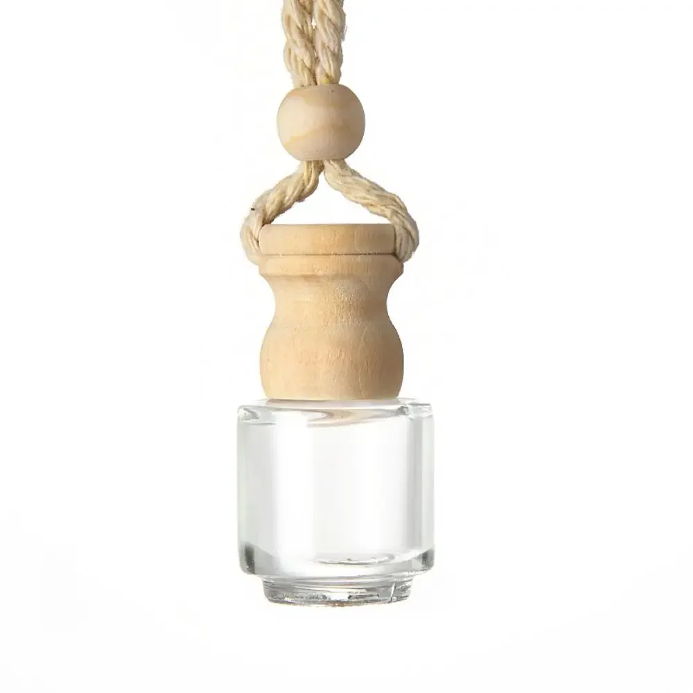 New Mini Fragrance Pendent Bottle Auto Aromatherapy Automotive Decoration Perfume Diffuser Empty Perfum Car Hanging Glass Bottle