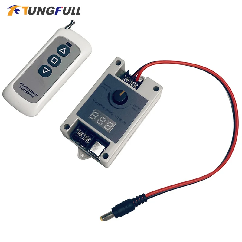 

433M ШИМ беспроводной пульт дистанционного управления регулятор скорости дальнего действия управление двигателем постоянного тока 12 В 24 В 5 А для домашней автоматизации