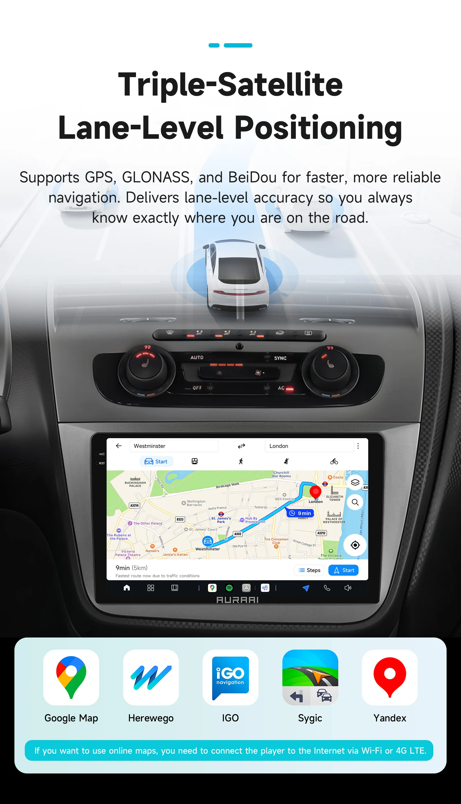 Hizpo Kabelloses 9'' 2K-Display Carplay Android Auto für Seat Altea 2004-2015 Toledo Auto-Infotainment-Multimedia-Player GPS-Stereoanlage – Detail 27