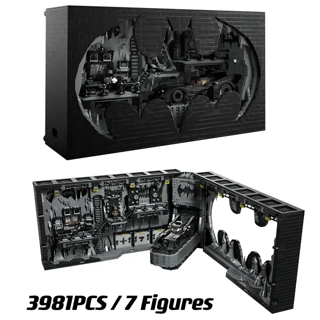 

Moc Creation Batcave Official Style Detailed Model Kit for Fans Collection Christmas Present Collection Display