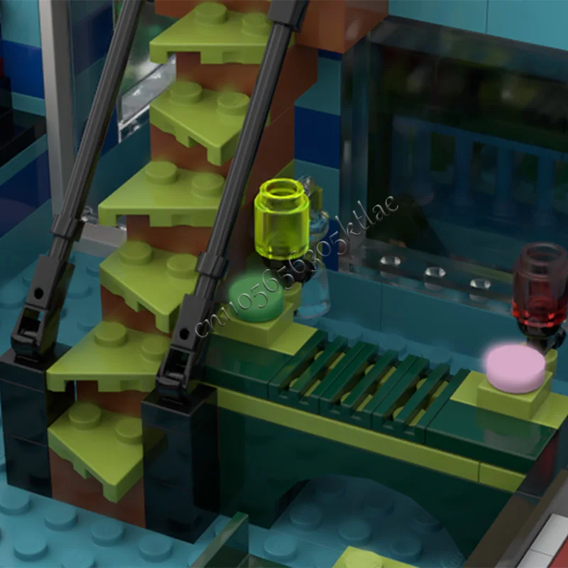 3311 pièces maison rue Surf boutique café MOC personnaliser bloc de construction modulaire technologie enfants modèle Simple bricolage anniversaire jouet cadeau