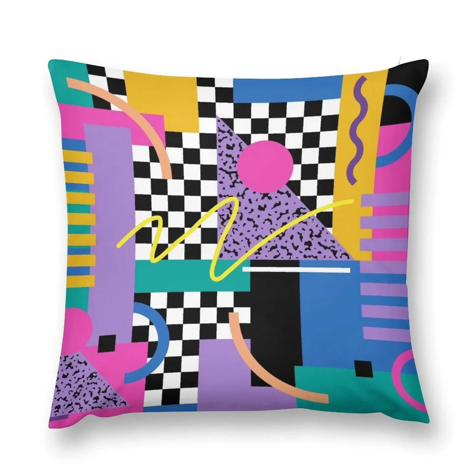 

Memphis Pattern 34 - Retro 90s / 80s Throw Pillow Plaid Sofa christmas cushions covers covers for pillows pillow