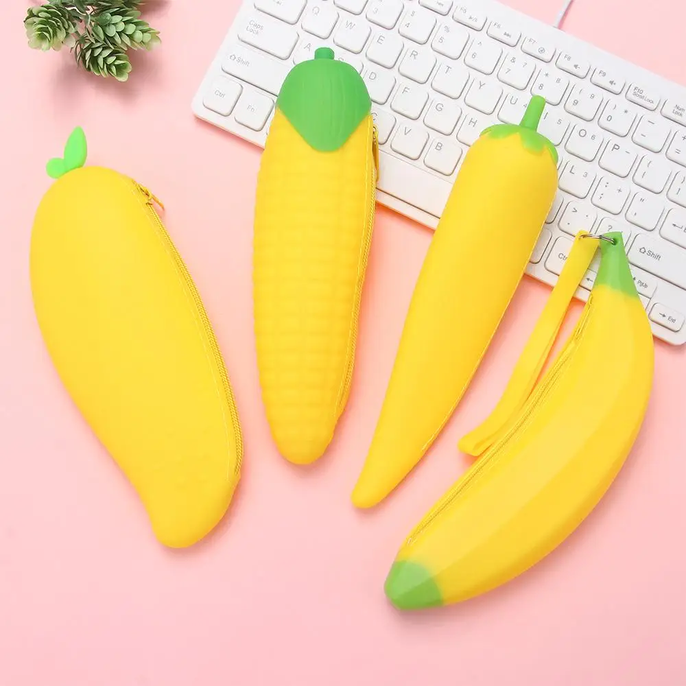 

student large cute pencil bag stationery pag vegetables pencil case