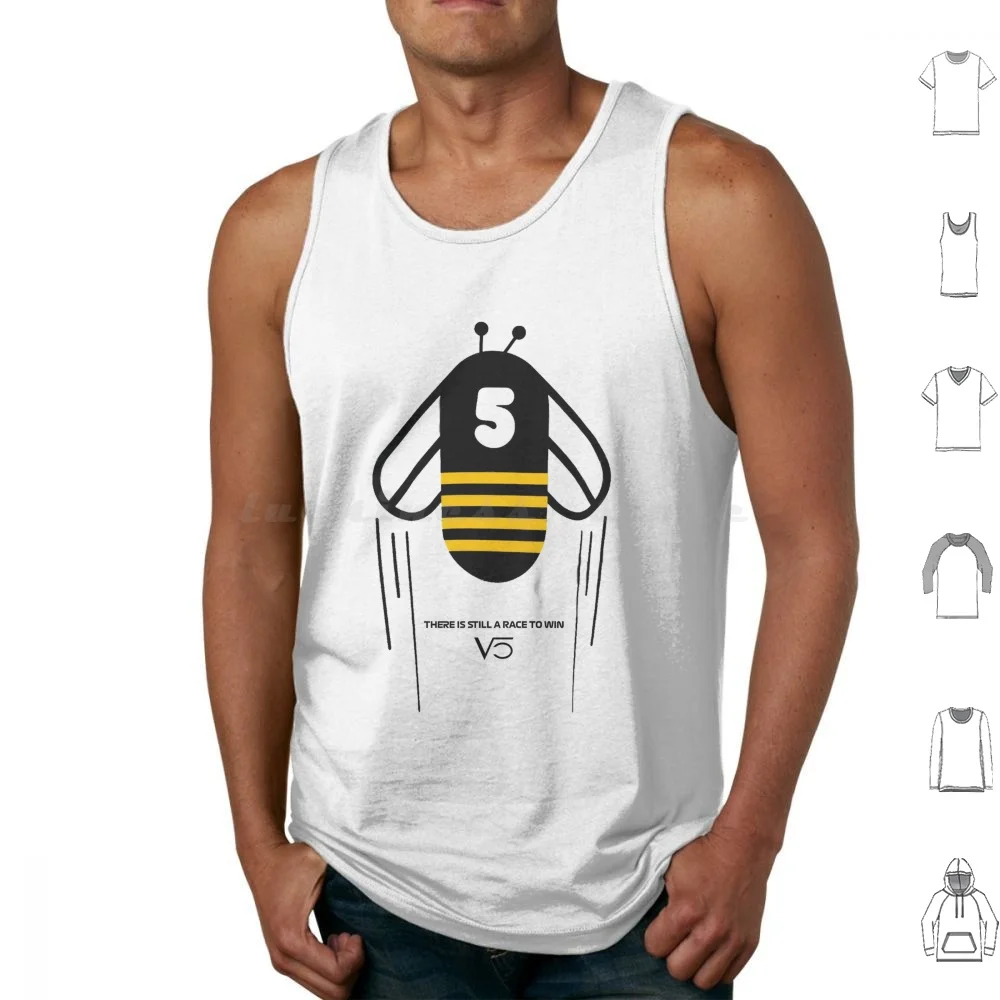 Vettel Save The Bees Tank Tops Print Cotton Vettel Vettel Drivers Teams Lewis Leclerc Scuderia Lando Norris Daniel