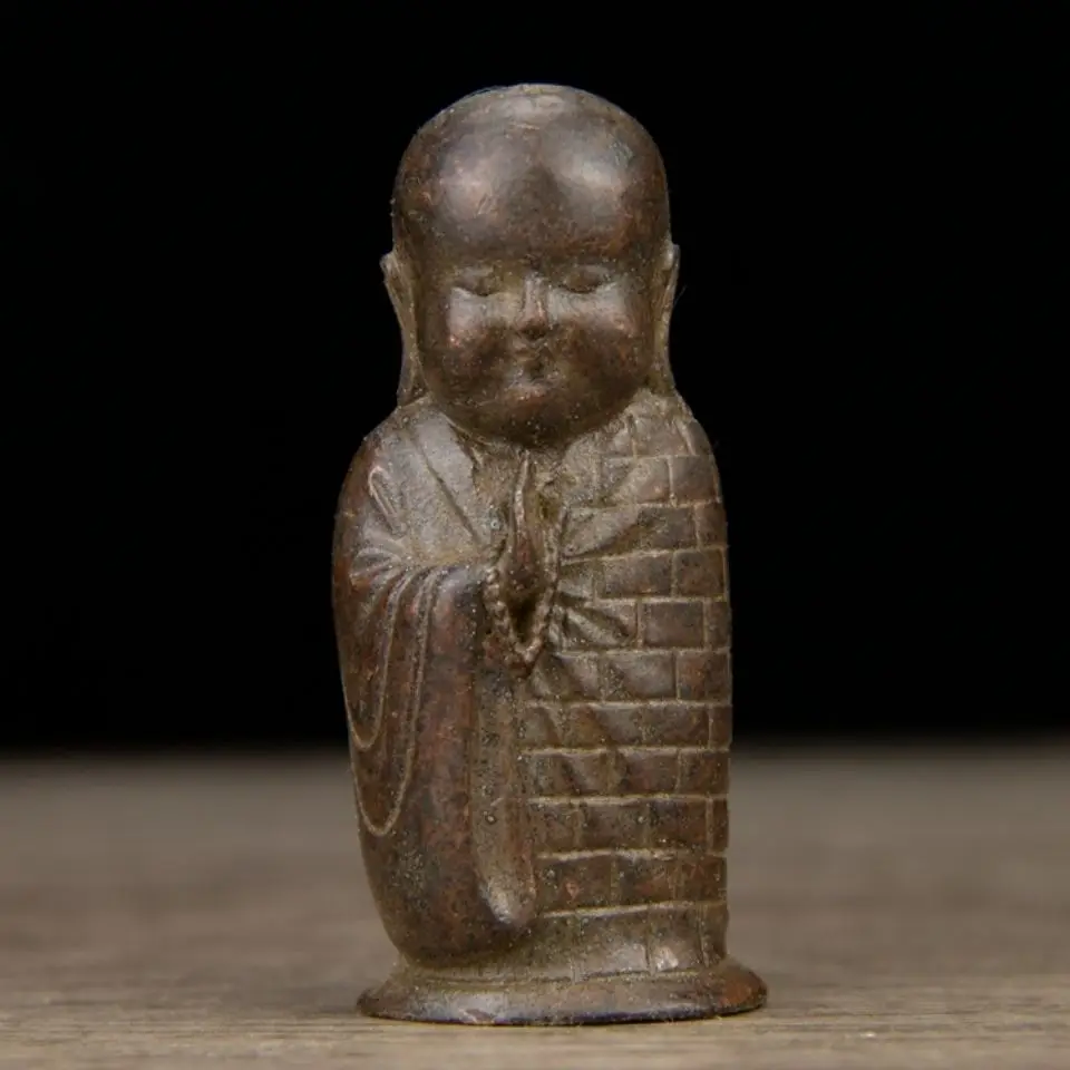 Mini robe monk buddha Statue Sculpture Figurines Home Garden Decoration Statues For House ﻿