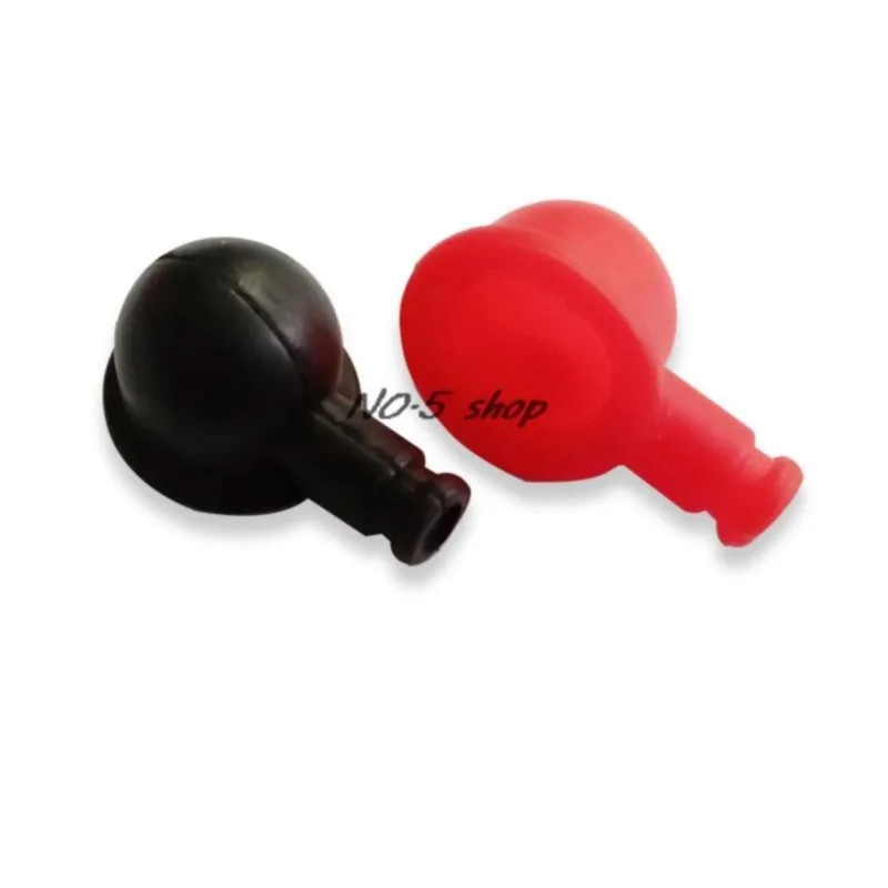 20Pcs 5x14x36mm Car Harness Protective Sleeve Pile Head Insulating Cap Pipe Type Dust-proof Special Cap Black or Red