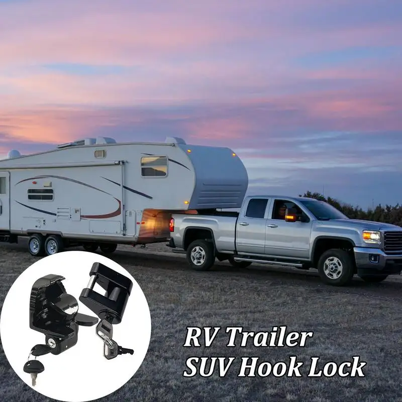 

Trailer Hitch Locks Vehicle Lock Kit Heavy Duty Anti Theft Security Locking Device For Boat RV Marine Kayak Vehicle