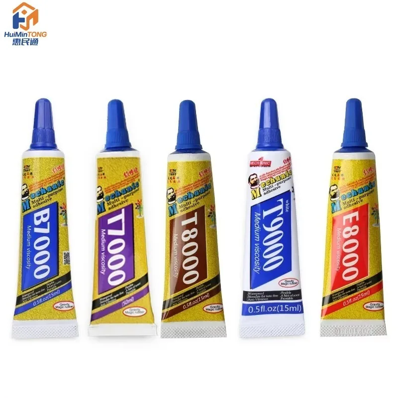 15ML Mechanic B7000 T7000 E8000 Repair Adhesive Glue for Mobile Phone Back Cover Glass Screen Frame Diamond Jewelry DIY Glue