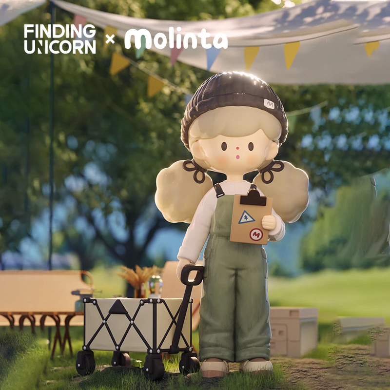 

Finding Unicorn Molinta Camping Vlog Series Blind Box Surprise Box Original Action Figure Cartoon Model Mystery Box Collection