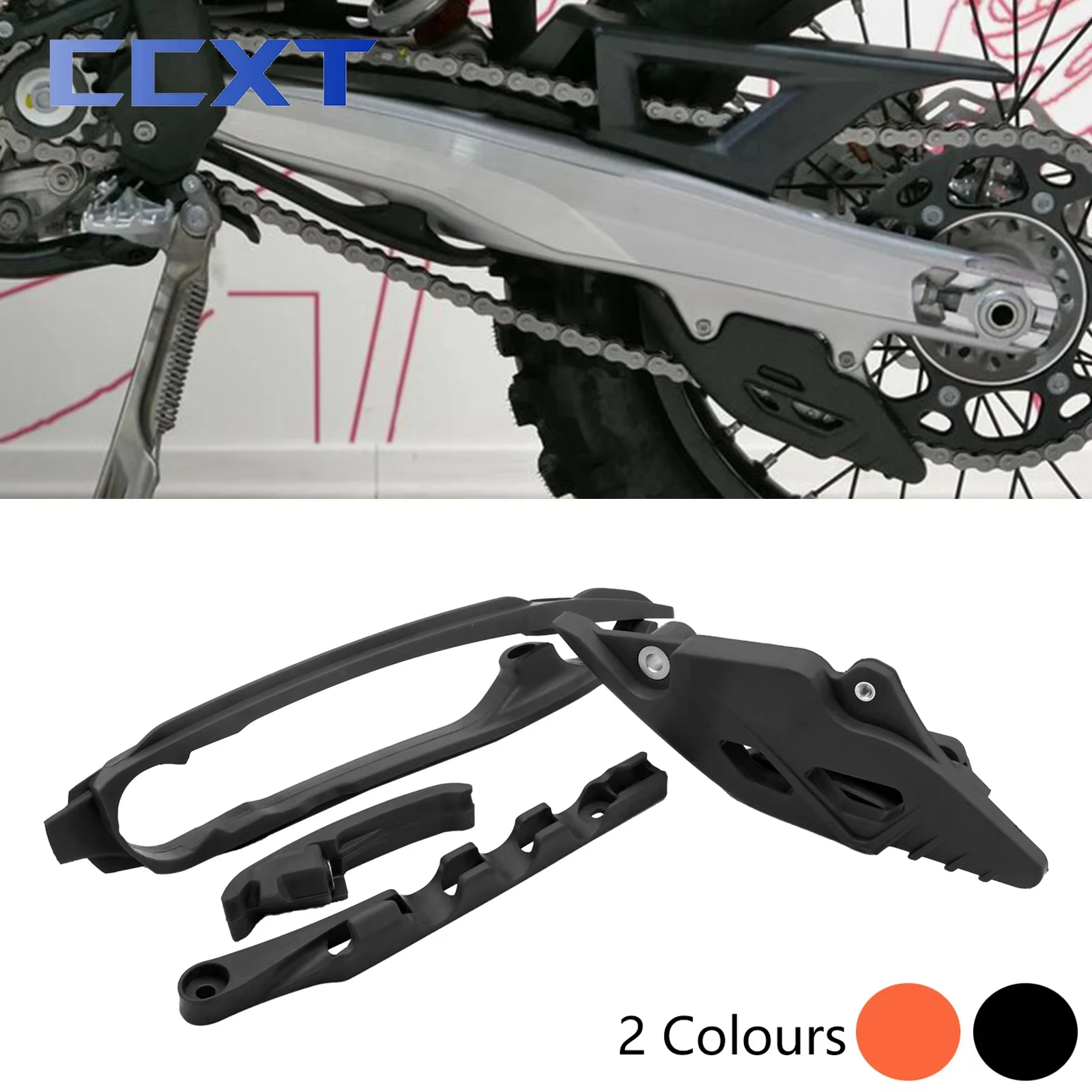 

Комплект слайдеров цепи маятника, направляющая для защиты цепи, зажим для тормозного шланга для GASGAS EC ECF EX EXF MC MCF 125-500 для KTM SX SXF XC XCF EXC