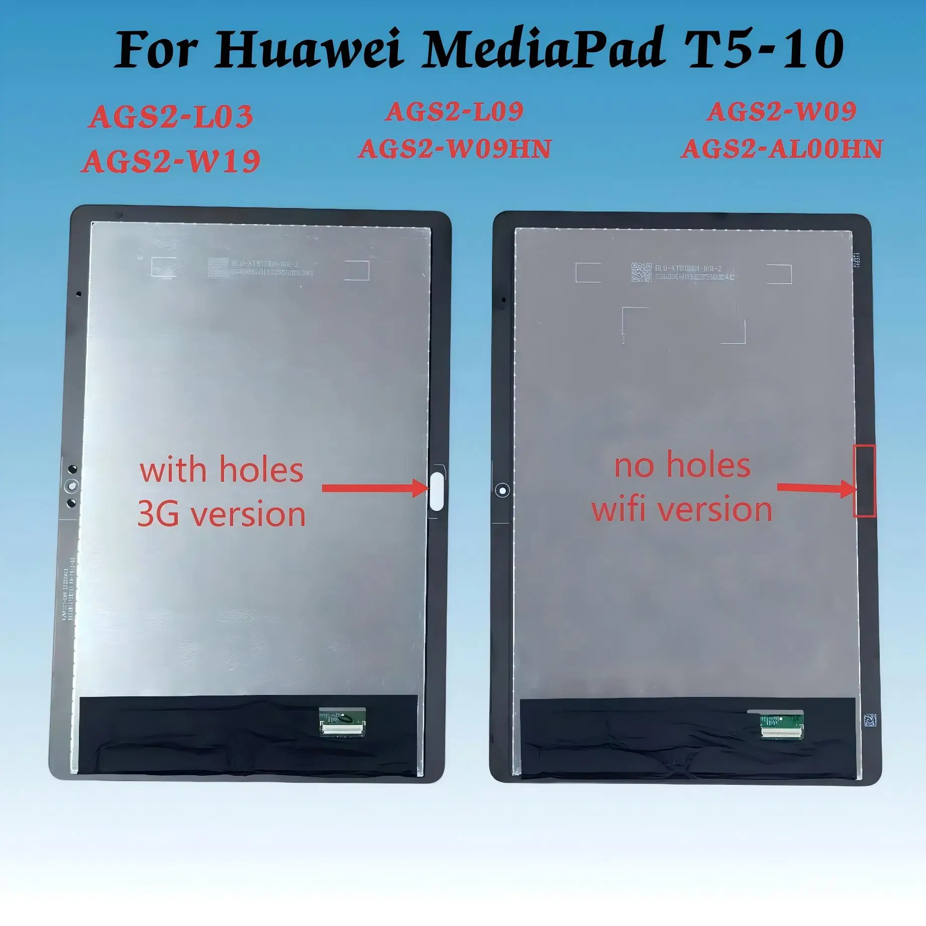 

AAA LCD Display For Huawei MediaPad T5 10 AGS2-L03 AGS2-L09 AGS2-W09 AGS2-W19 AGS2-W09HN LCD Touch Screen Digitizer Assembly