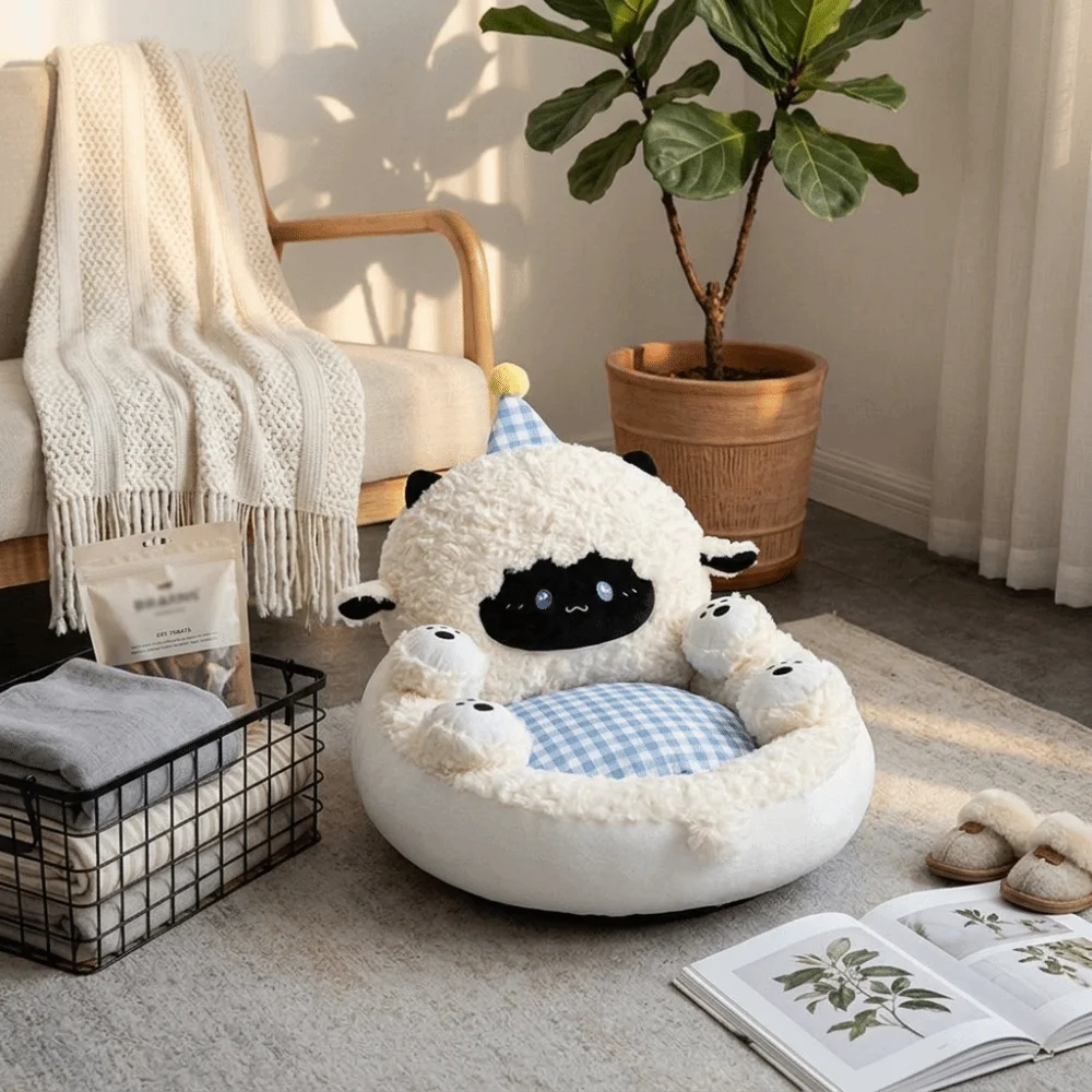 Lazy Seat Thickened Floor Cushion Fabric Warm Lazy Seat Pillow Soft Waist Support Seat Pad Bedroom