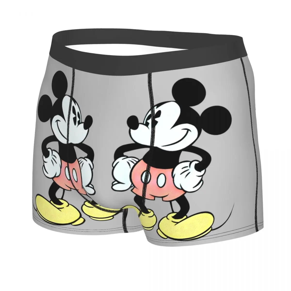 Custom Mickey Mouse Minnie Underwear Men Stretch Boxer Briefs Shorts Panties Soft Underpants For Homme