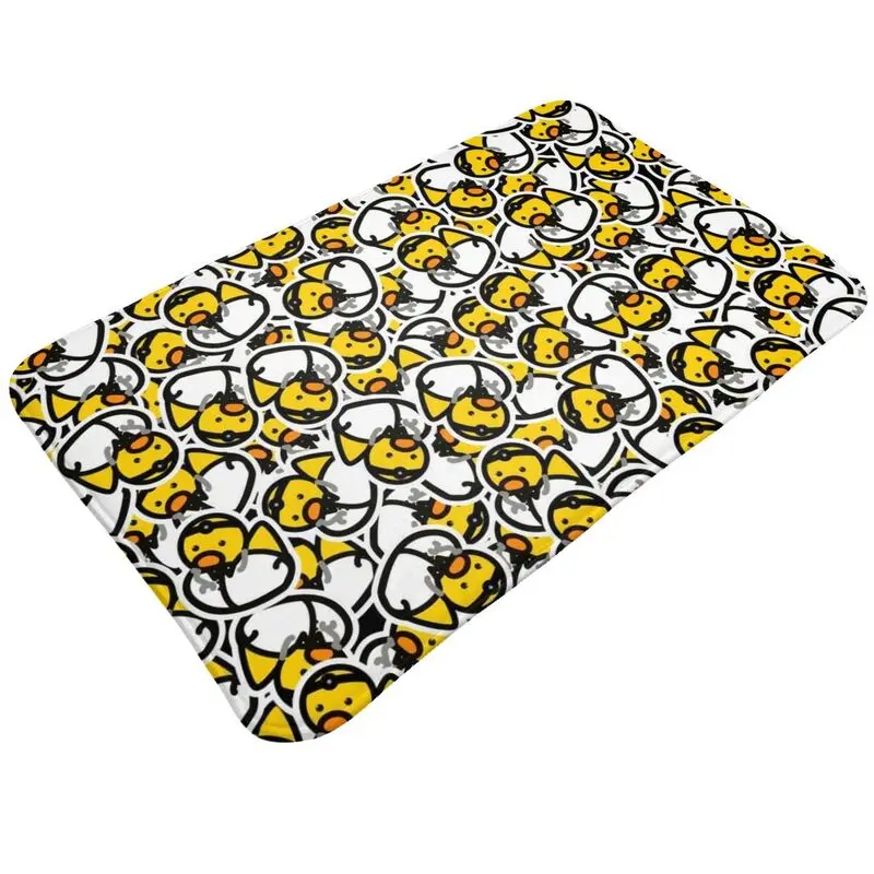 Custom Yellow Cartoon Animal Rubber Duck Door Floor Bath Kitchen Mat Anti-Slip Indoor Doormat Bedroom Rug Carpet Footpad