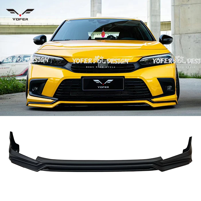 

Yofer primer auto modified car Spare Parts front bumpers lip Splitter accessories bumpers for civic2021+