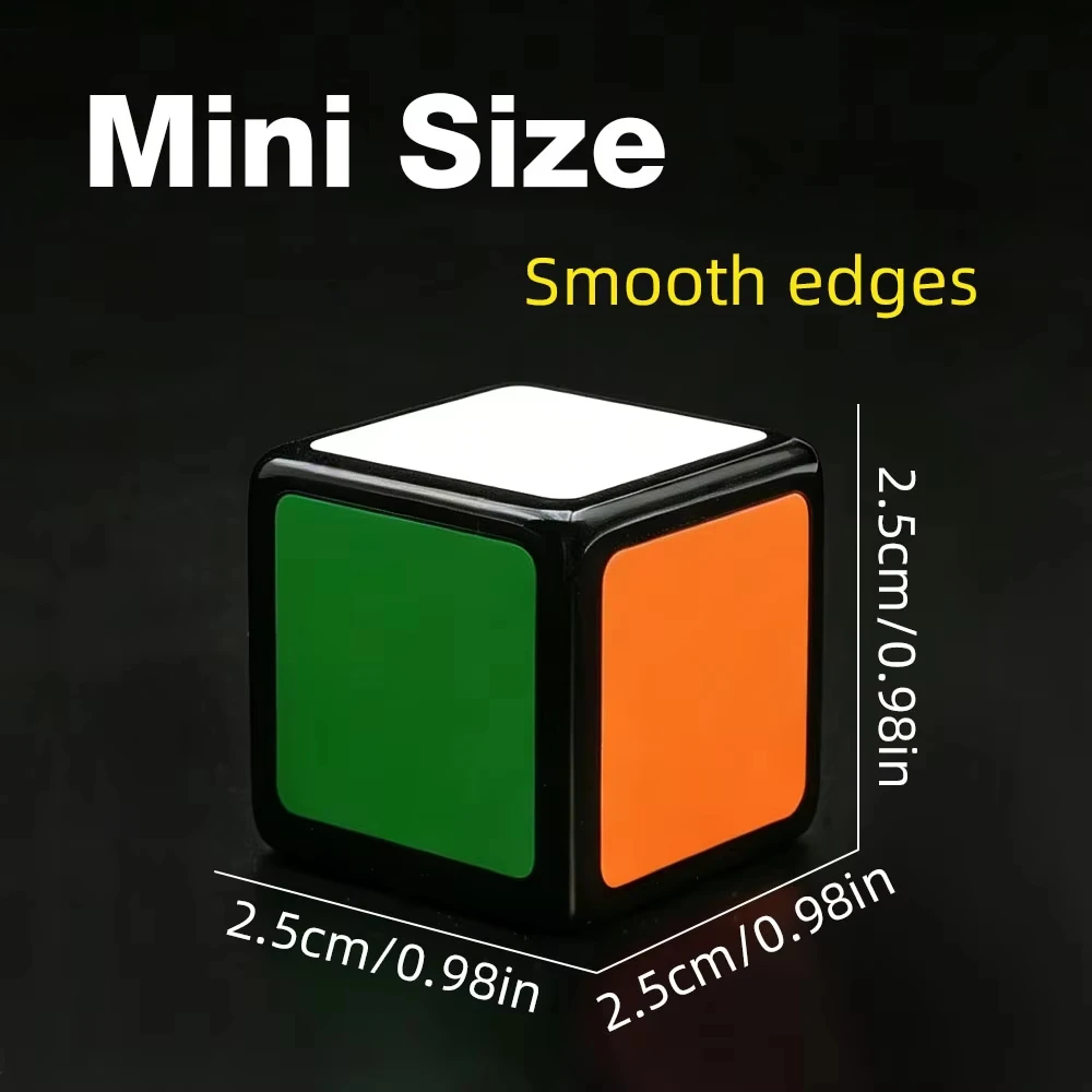 1x1 Mini Cubo Mágico rompecabezas 2,5 cm divertido Cubo rompecabezas juguetes educativos Cubo Mágico velocidad Cubo juguetes para Adultos regalos para niños