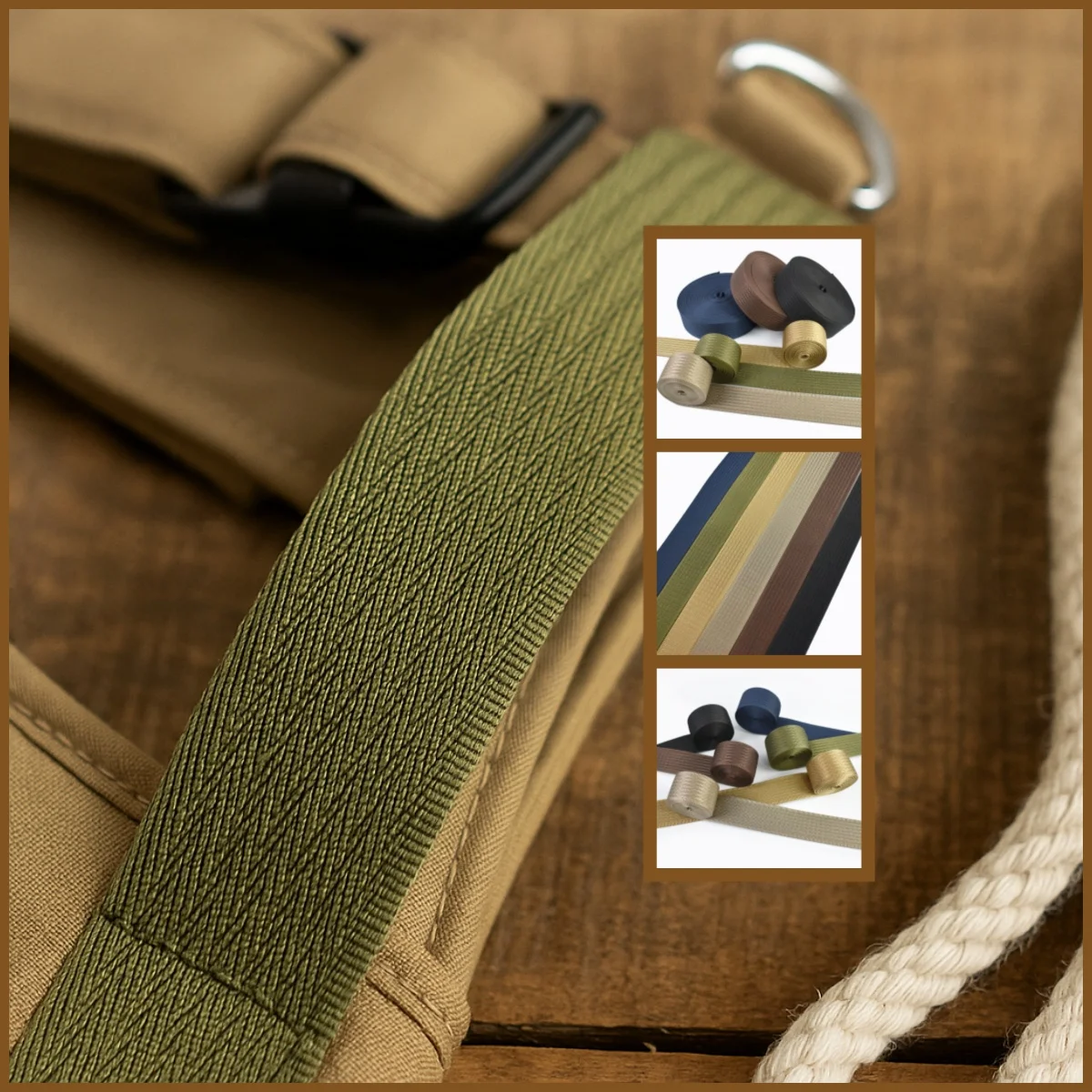 

1/2/3/4/5M Nylon Webbing Tapes 1.5 Inch Jacquard Ribbon Band 2.4mm Thick Belt Sling Luggage Straps Sewing Trims Bais Accessories
