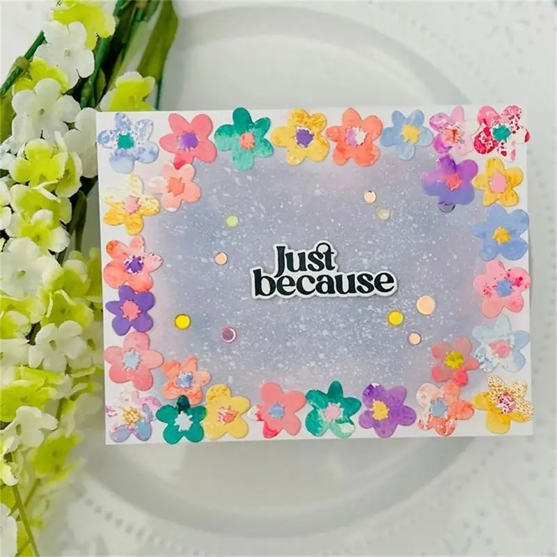 R66A زهرة يموت قطع المعادن النقش الإستنسل الكربون الصلب قطع يموت لصنع البطاقات #4