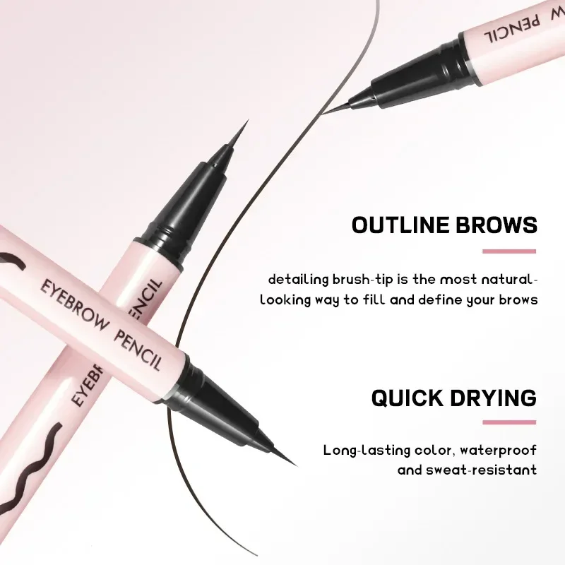 High Quality 24 Hour Liquid Eyebrow Pencil Makeup Lasting Easy To Grip Styling Brow Tint Extra Fine Water Eye Brow Pen Cosmetic