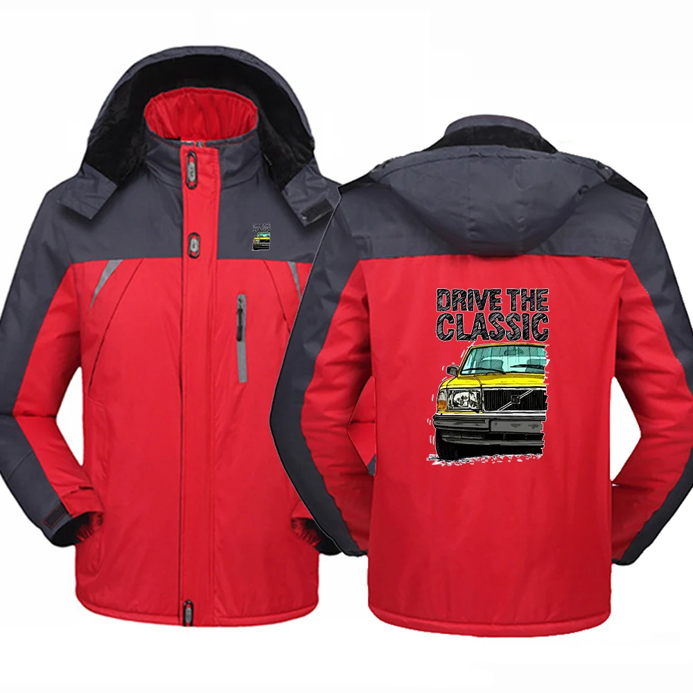 2025 Autumn And Winter Men's Drive The Classic 240 Retro Old Logo Print Low-Key and Steady Cold Protection Jacket