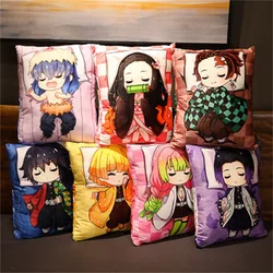 Anime Plush Stuffed Cushion Cute Pillow Cosplay Manga Doll Kimetsu No Yaiba Tanjirou Nezuko Plush Pillow Toys