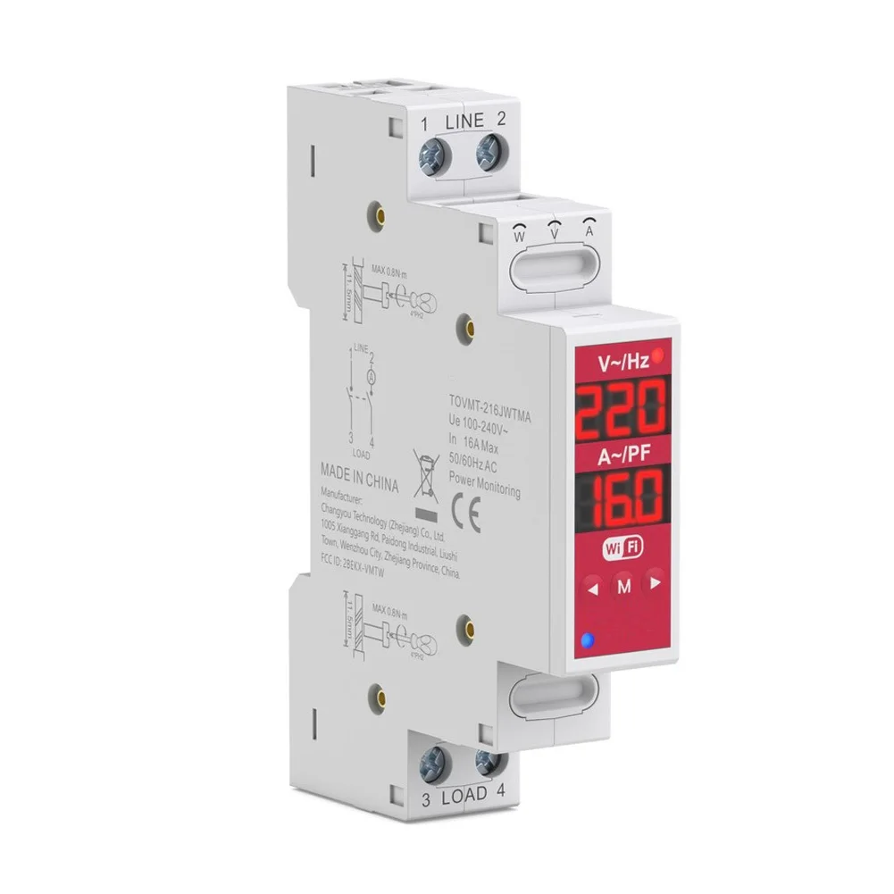 

Wifi Relay Electricity Monitoring Protection WiFi Relay Switch Real-time Electricity Monitoring Automatic Timers