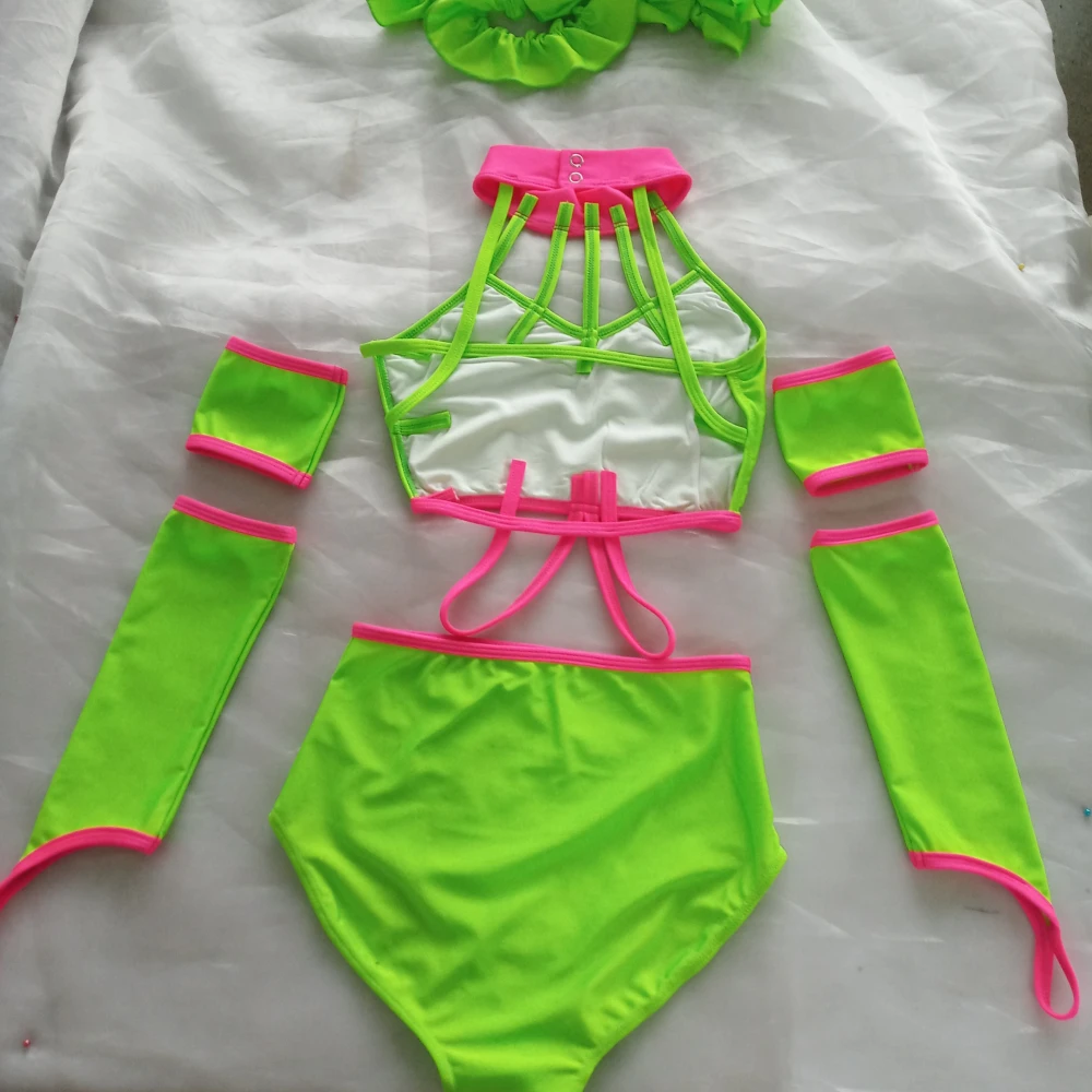 Kindermeisjes Detailhandel En Groothandel Nylon/Lycra Moderne Dans Ballet Body Suit Training Pak Dansschool Groep Performance