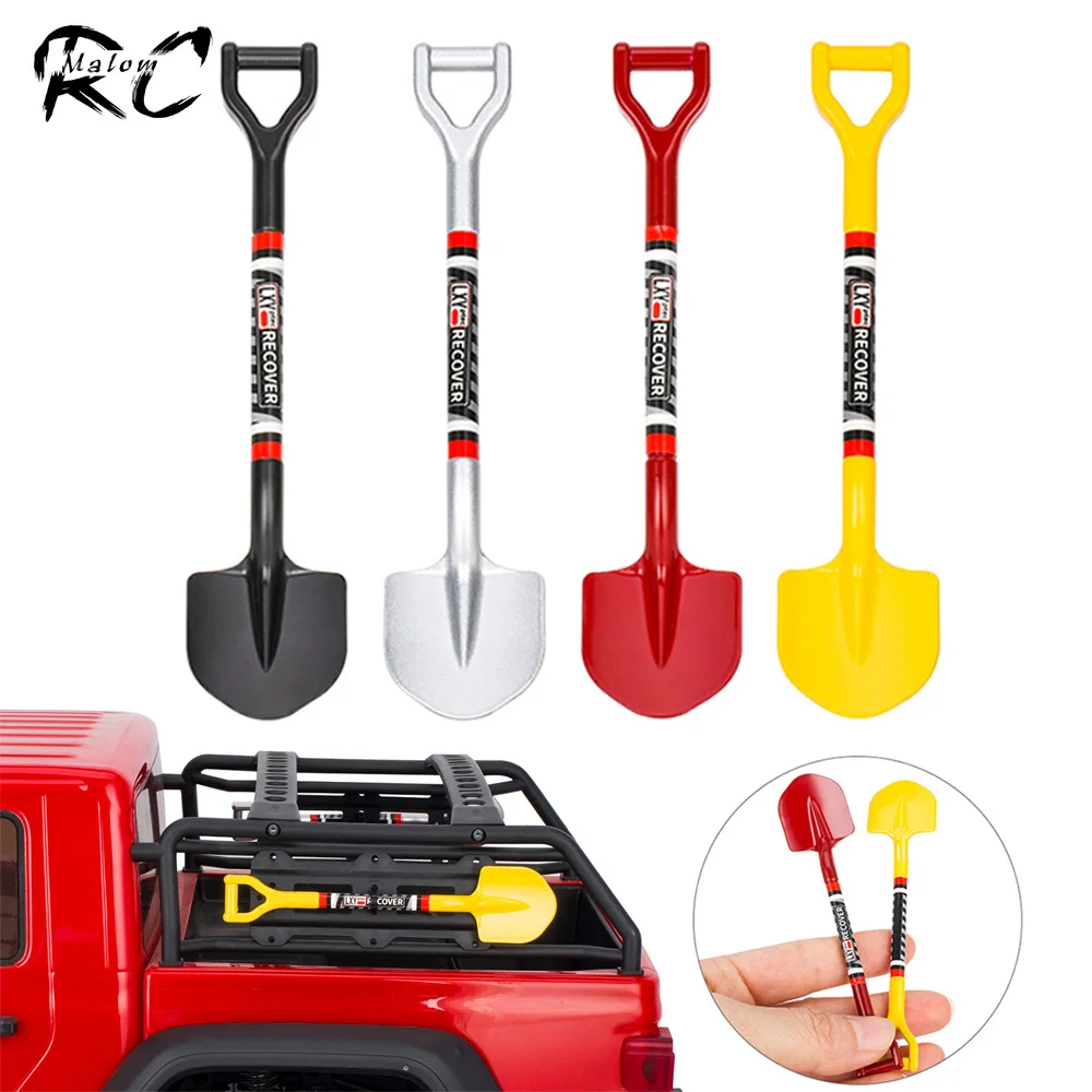 

RC Metal Shovel Decoration for Axial SCX10 TRX4 Traxxas D90 1/10 1/18 1/24 RC Crawler– Realistic Off-Road Accessory