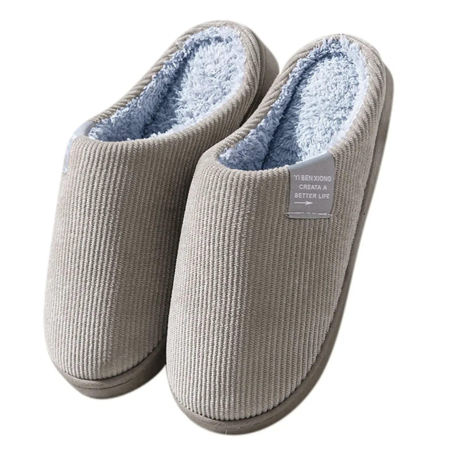 NIEUW Dames Heren Casual Dikke Zachte Bodem Thuis Slippers Huishoudelijke Pluche Slippers Antislip Thermische Slippers Indoor Winter Flats
