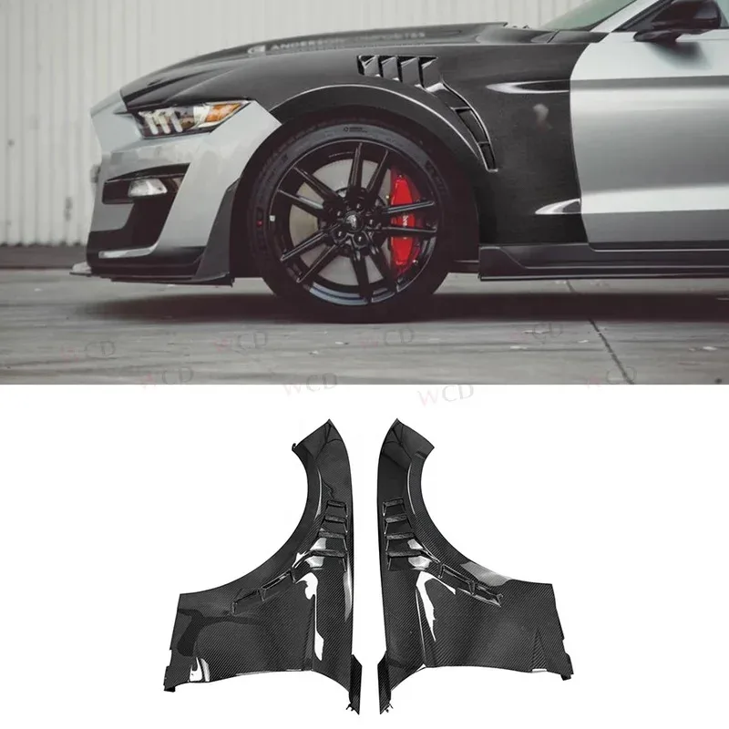 

High Quality Carbon Fiber Front Fender for Mustang 2015-2017/ 2018+ Car Front Side Fender Vent Trim Bodykit